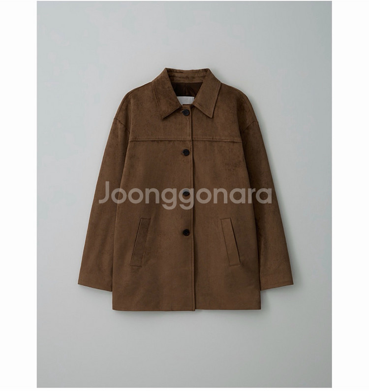 틸아이다이 스트라이프티셔츠+니브 스웨이드자켓(택포9.6)--3