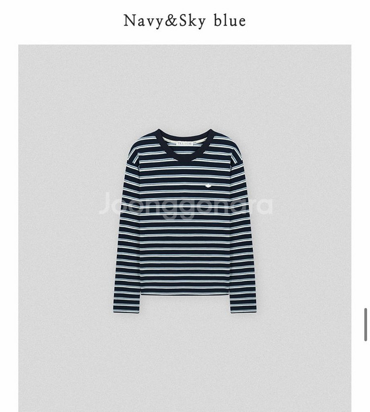 틸아이다이 스트라이프티셔츠+니브 스웨이드자켓(택포9.6)--6