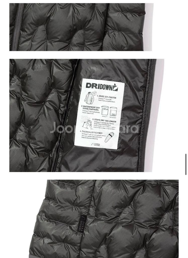 미개봉 시에라디자인 하프돔 구스다운 후드 자켓 BLAC--1