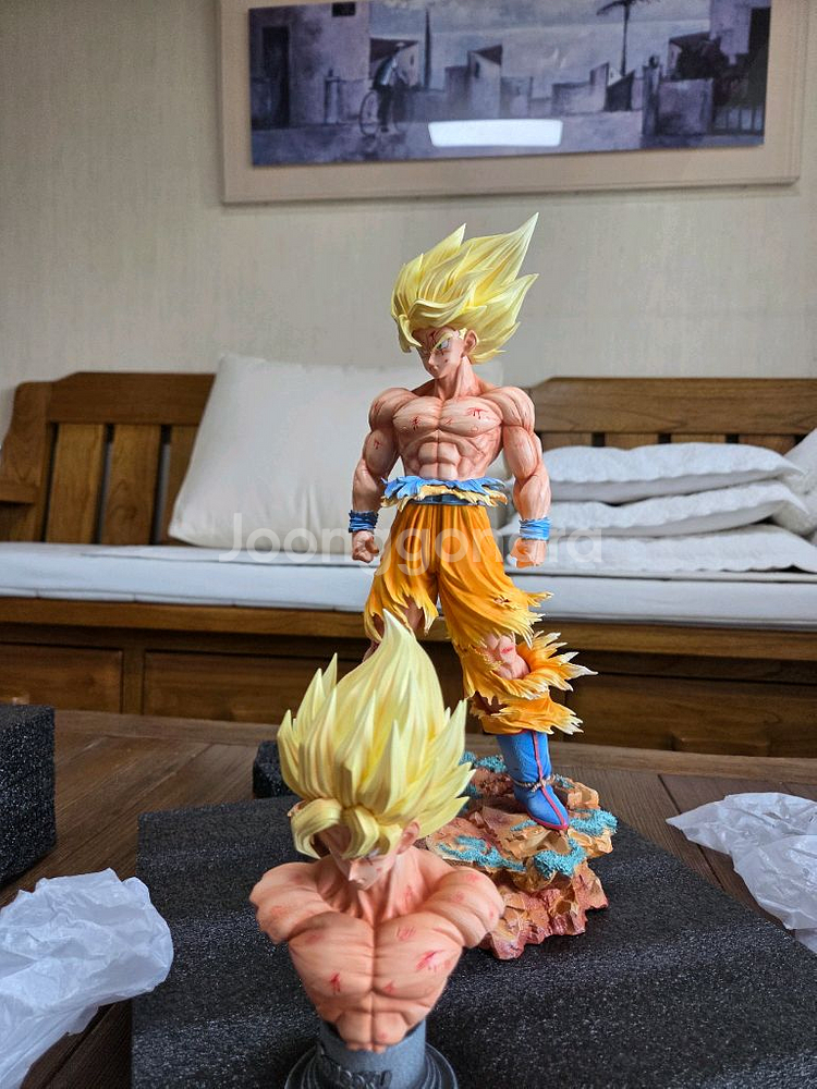 인피니트 스튜디오 슈퍼사이어인 손오공 레진--1