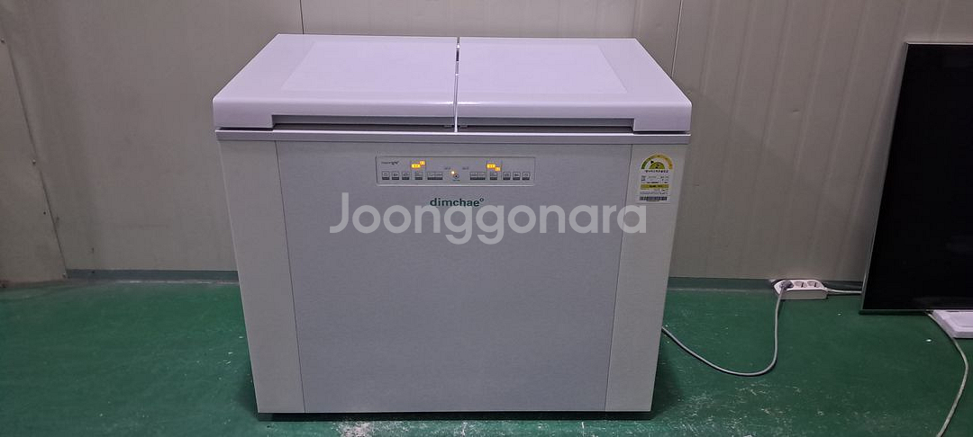 1592 딤채 153L 뚜껑형김치냉장고(그레이)--0
