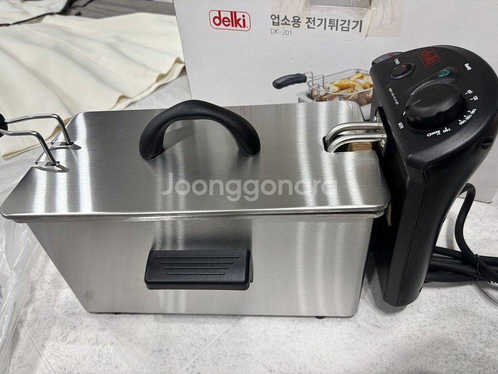 델키 전기 튀김기 새제품--3