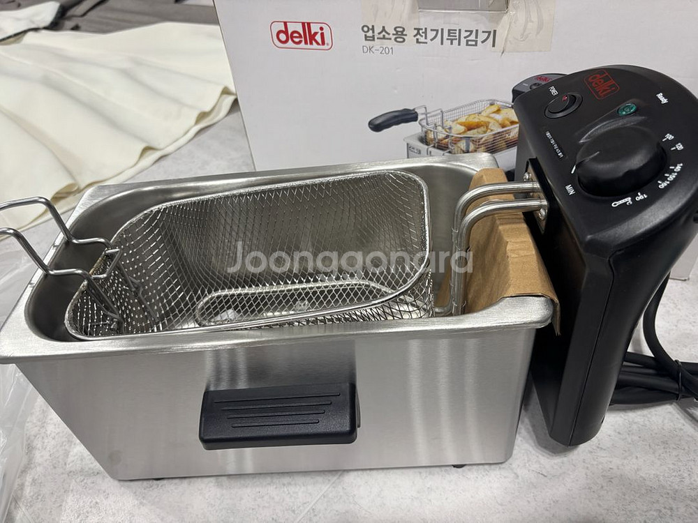 델키 전기 튀김기 새제품--2
