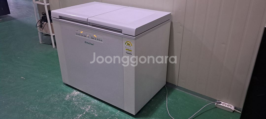 1592 딤채 153L 뚜껑형김치냉장고(그레이)--2