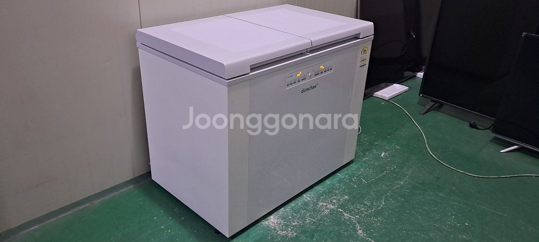 1592 딤채 153L 뚜껑형김치냉장고(그레이)--1