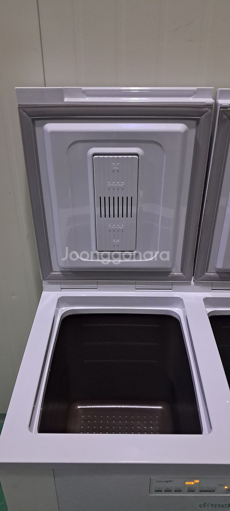 1592 딤채 153L 뚜껑형김치냉장고(그레이)--4