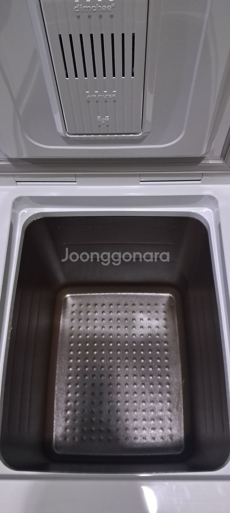 1592 딤채 153L 뚜껑형김치냉장고(그레이)--5