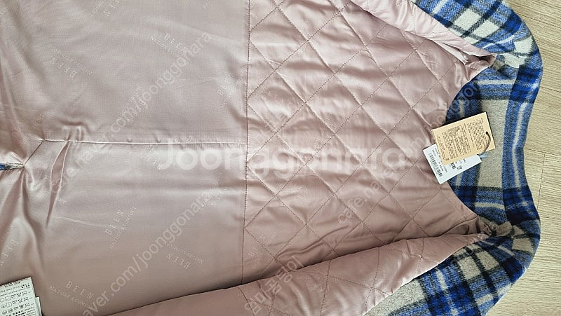 새상품)빈 누빔모직코트155--1