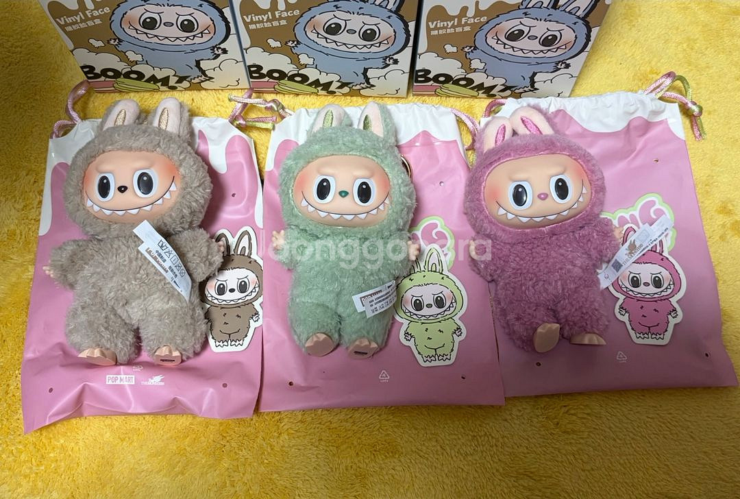 팝마트 라부부 마카롱 새상품 정가판매, 리치베리, 청포도, 캐러멜 사탕 팝니다.--0