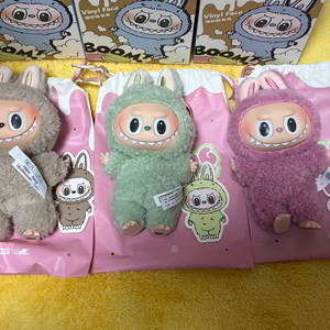 팝마트 라부부 마카롱 새상품 정가판매, 리치베리, 청포도, 캐러멜 사탕 팝니다.