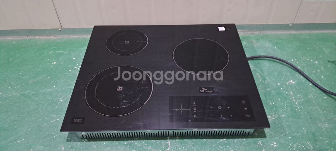 6177 SK매직 3구 하이브리드형 인덕션(블랙)--0