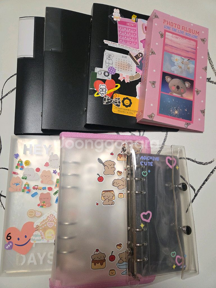 마스킹테이프.보관함.스티커200여장 등--4