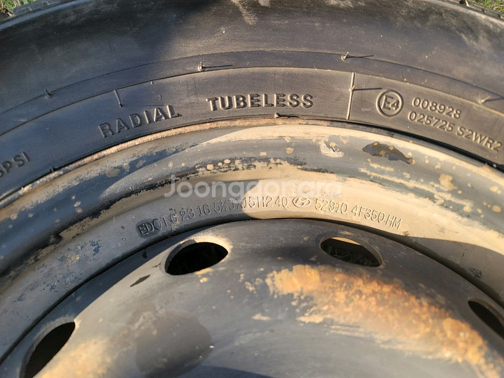 포터2 전륜 휠타이어 2개 세트--8