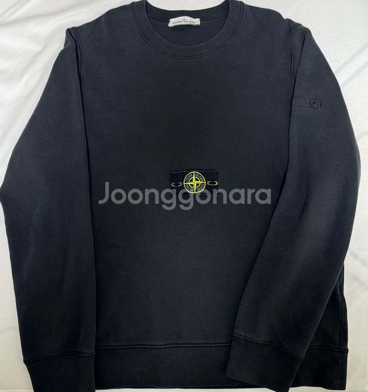 [L]21FW 스톤아일랜드 크루넥 블랙 맨투맨--0