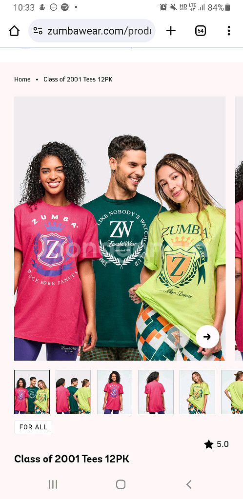 줌바웨어 단체티 신상 딥그린 9장 가능--1