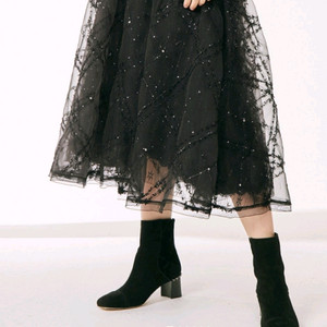 마인 프린지 체크 레이어 스커트(타임 옷장정리중)