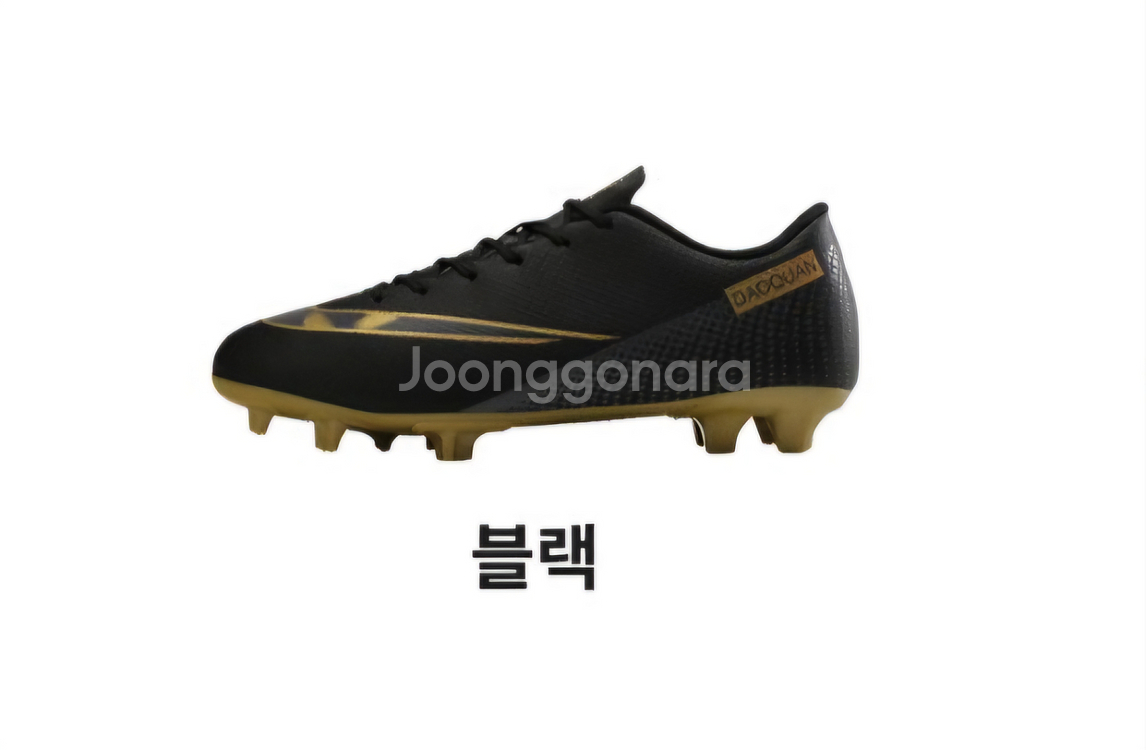 미사용 리온 컬러 스파이크 인조 잔디 축구화 285mm--2