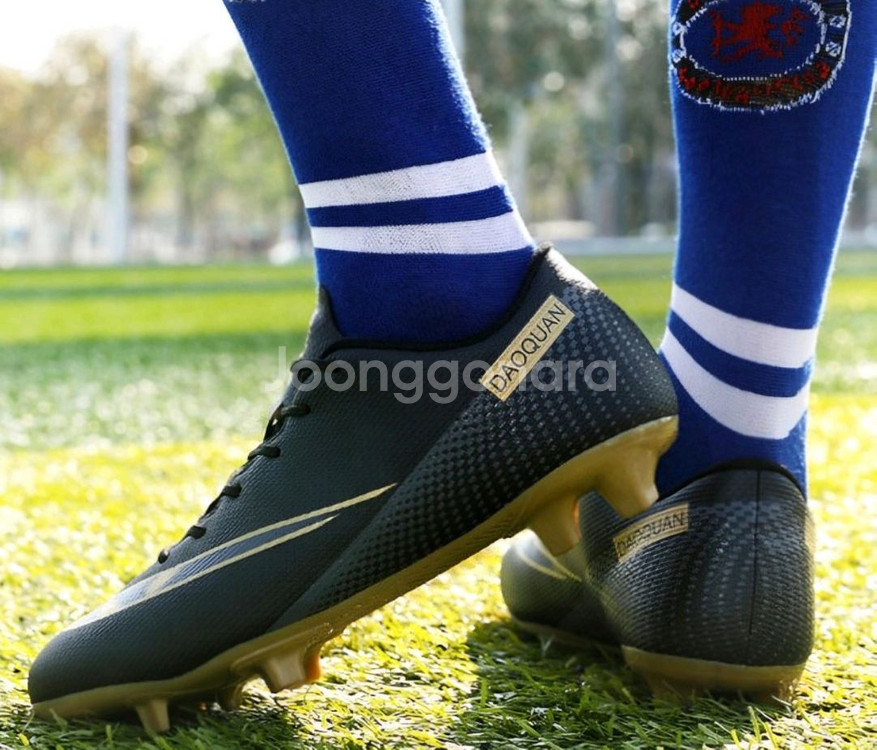 미사용 리온 컬러 스파이크 인조 잔디 축구화 285mm--3