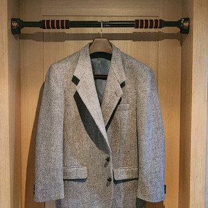 해리스트위드 연그레이 모직자켓 XL