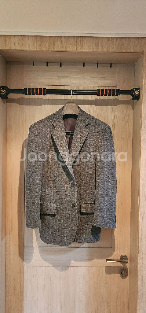 그레이 트위드 모직자켓 L--0