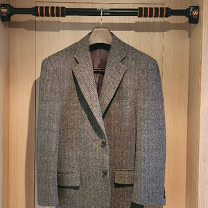 그레이 트위드 모직자켓 L