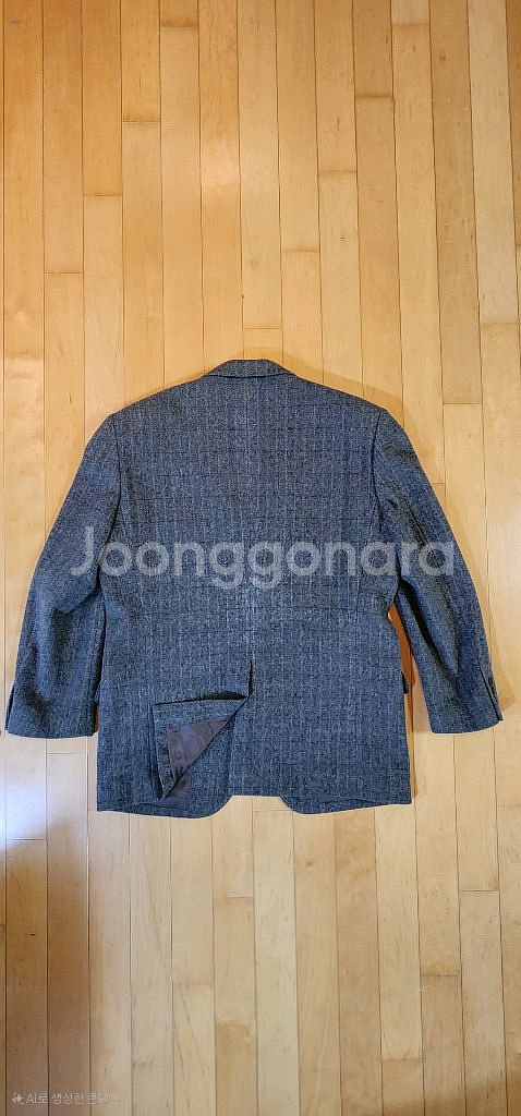 그레이 트위드 모직자켓 L--4