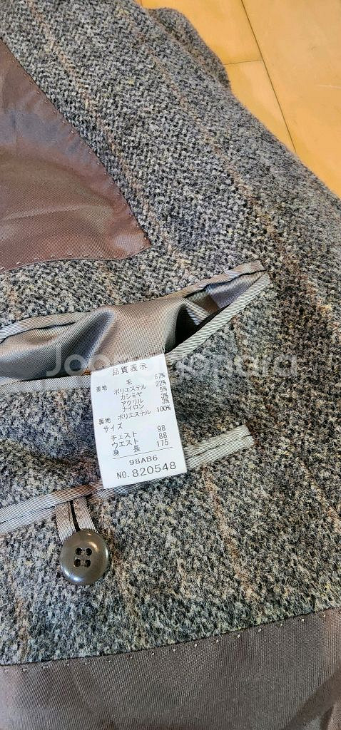 그레이 트위드 모직자켓 L--8