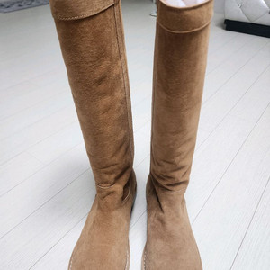 att. 스웨이드 롱부츠 카멜38 (새제품)