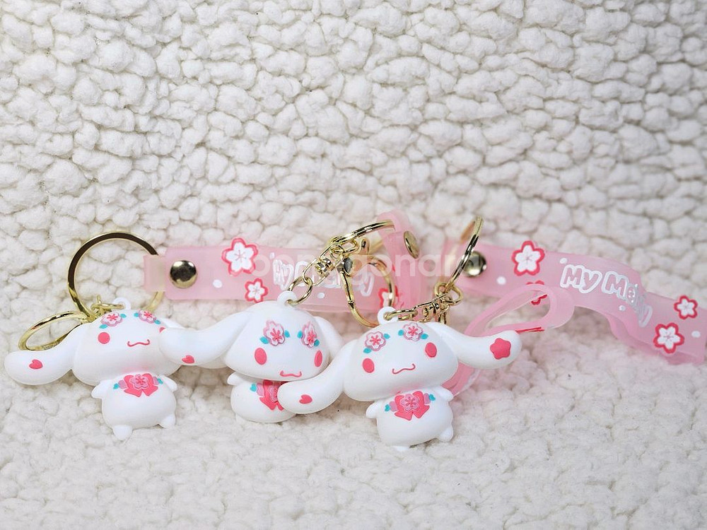 산리오 시나몬롤 키티 쿠로미 폼폼푸린 키링--0