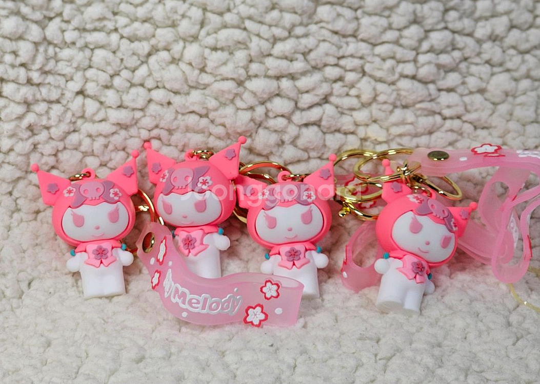 산리오 시나몬롤 키티 쿠로미 폼폼푸린 키링--2