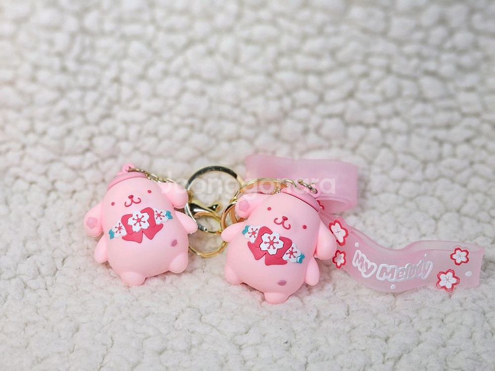 산리오 시나몬롤 키티 쿠로미 폼폼푸린 키링--3