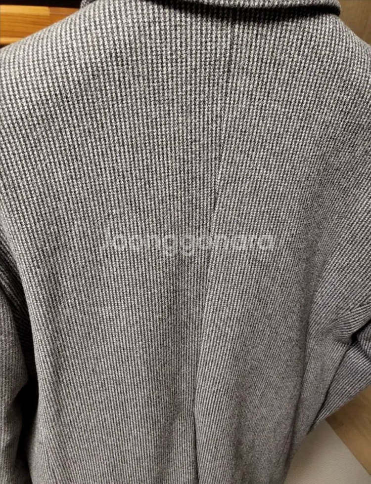 에프터글로우 울 체크 싱글 블레이저 자켓 3버튼 그레이 사이즈 M 택포--1