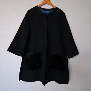 미크베 울 알파카 코트