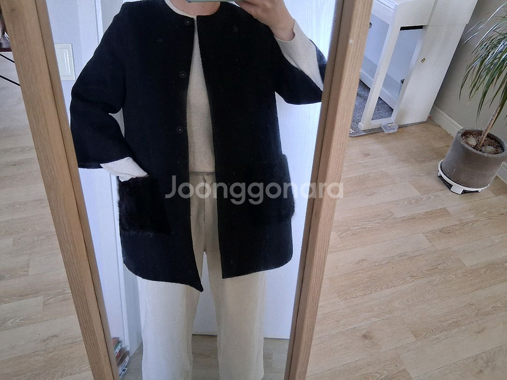 미크베 울 알파카 코트--6