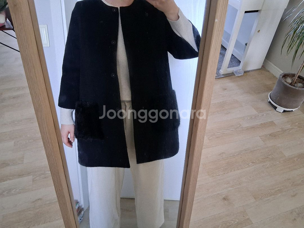 미크베 울 알파카 코트--7