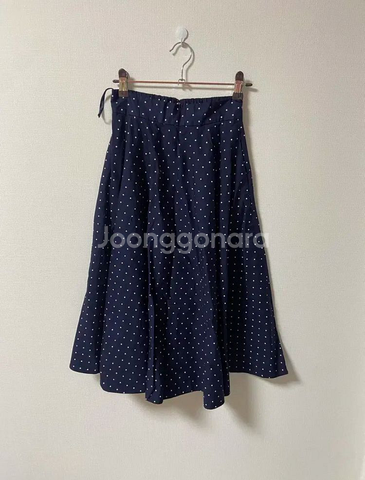 일본 빈티지 유니클로 도트 롱 스커트--0