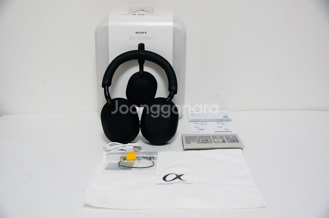 소니 WH-1000XM5 블루투스헤드폰 블랙팝니다.--0