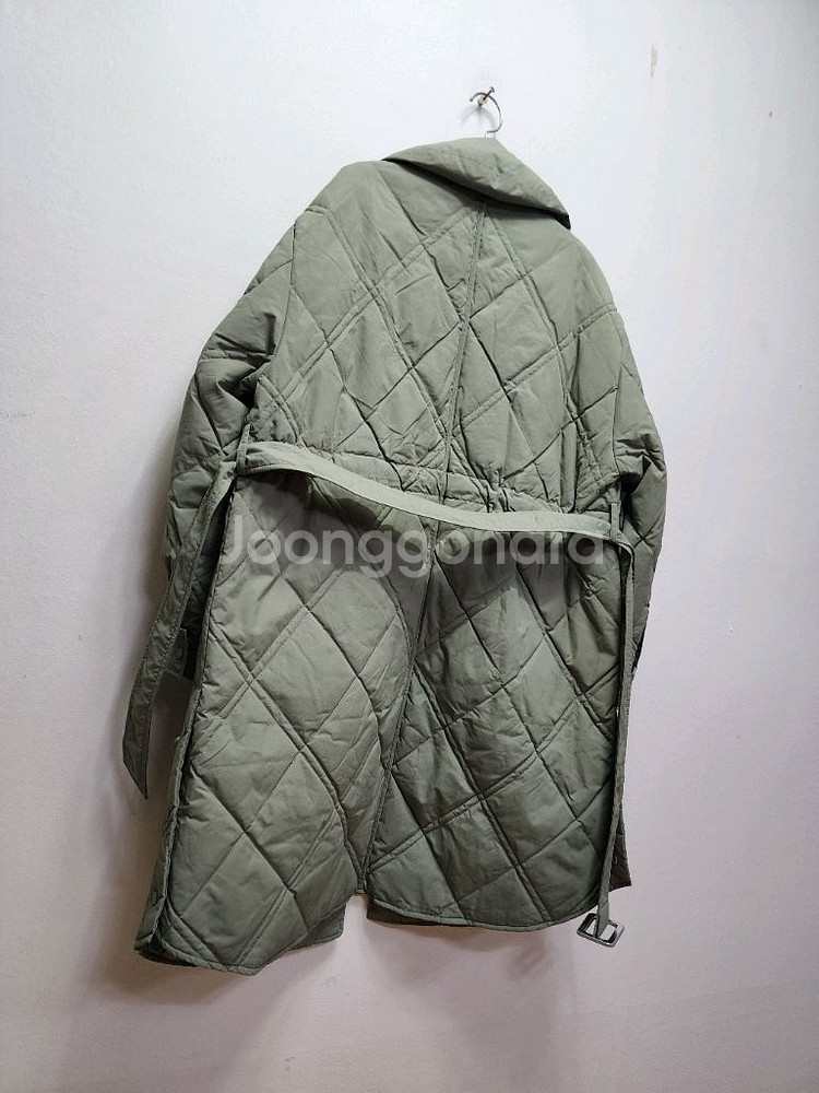 22년 비지트인뉴욕 구스다운 벨티드 롱패딩--3