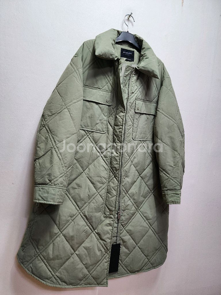 22년 비지트인뉴욕 구스다운 벨티드 롱패딩--2