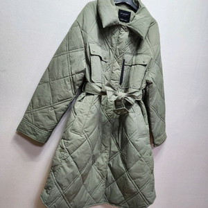 22년 비지트인뉴욕 구스다운 벨티드 롱패딩