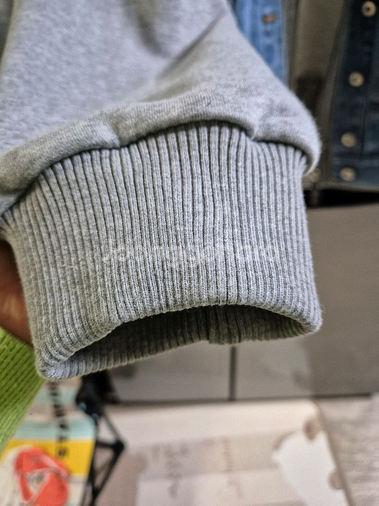 데님 후드 기모 집업 자켓--2