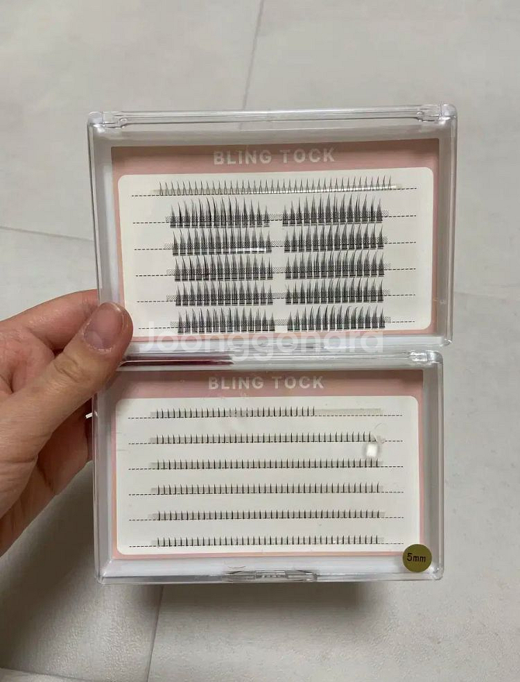 일괄)블링톡 가닥속눈썹 샤인컬 + 언더a 가닥속눈썹--4