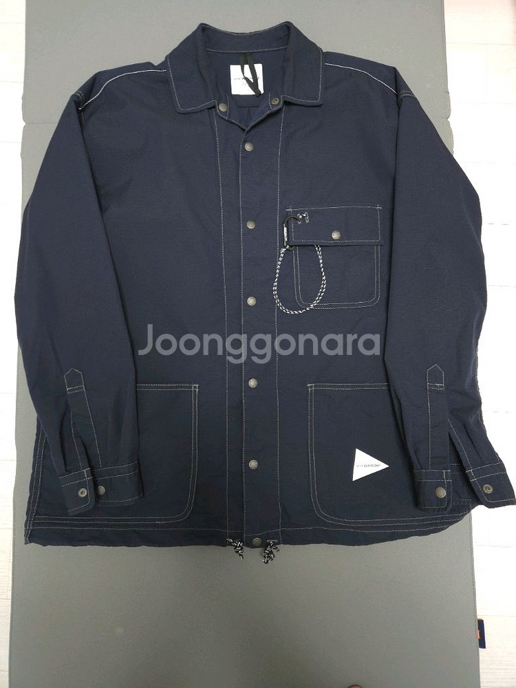 앤드원더 립셔츠 자켓 네이비 L--0