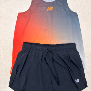 뉴발란스 2025 런유어웨이 싱글렛(100)+레이싱 쇼츠 3인치(m)