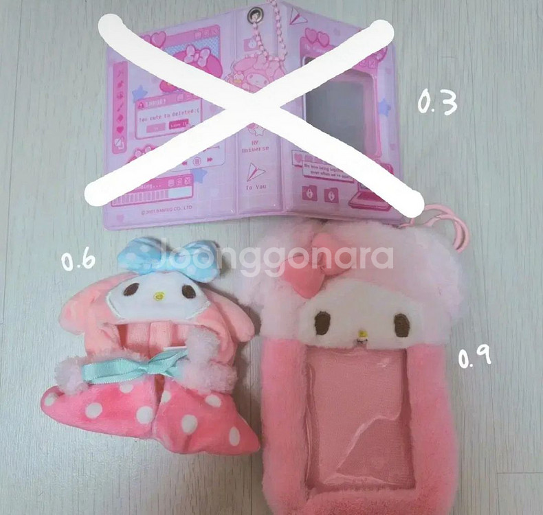 산리오 마이멜로디 마멜 포카홀더 인형옷 솜깅--0