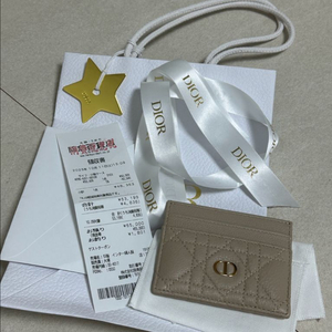 디올 카드슬롯 베이지