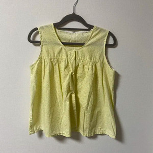 일본 빈티지 모리걸 하구미 잔꽃 민소매 티셔츠