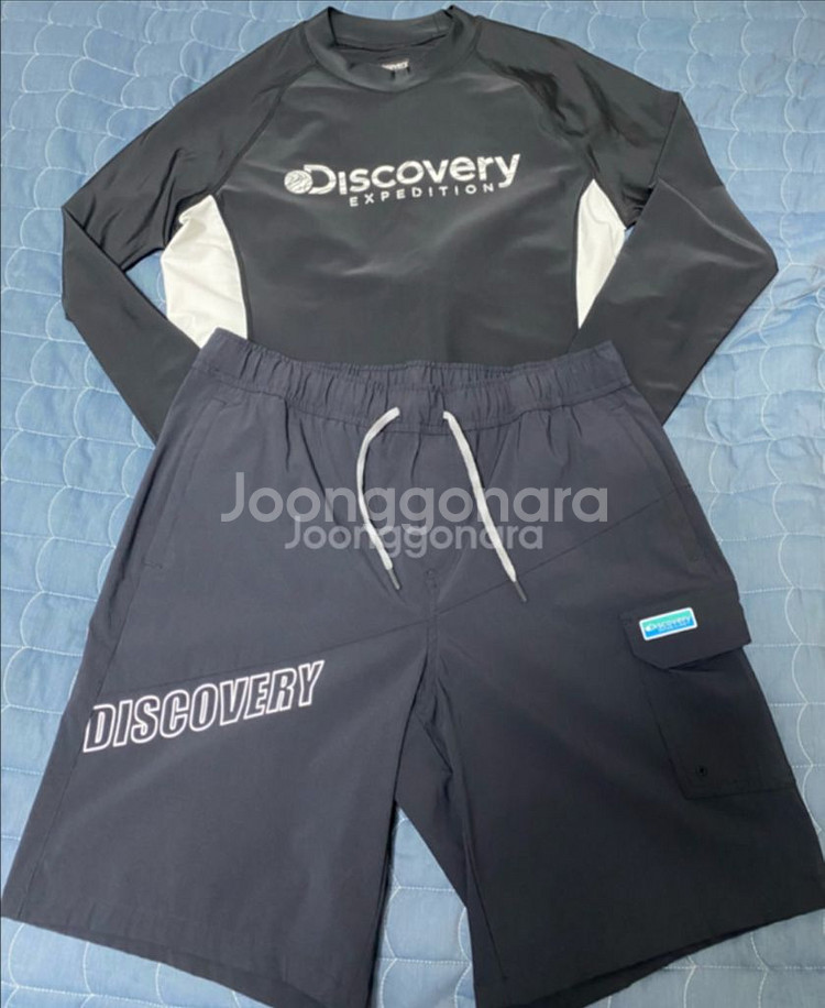 [110/34] 디스커버리 래쉬가드 세트 팝니다.--0