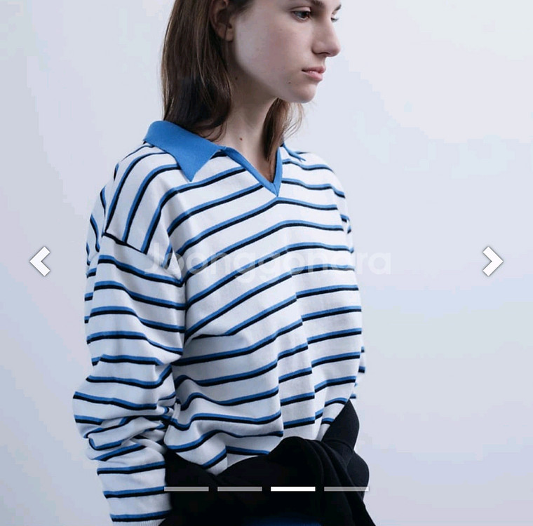 스트라이프 문달 니트--2