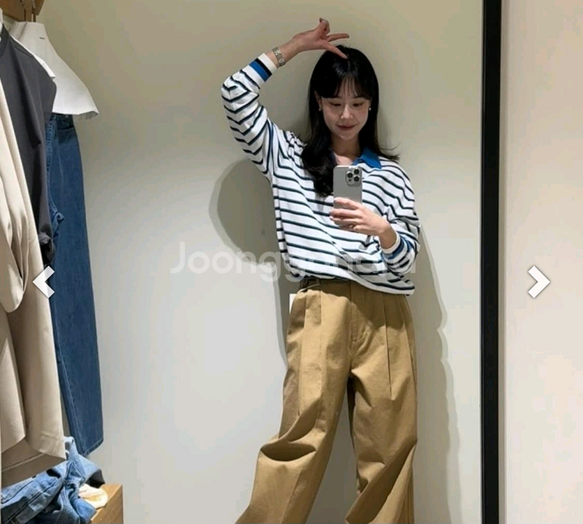 스트라이프 문달 니트--3